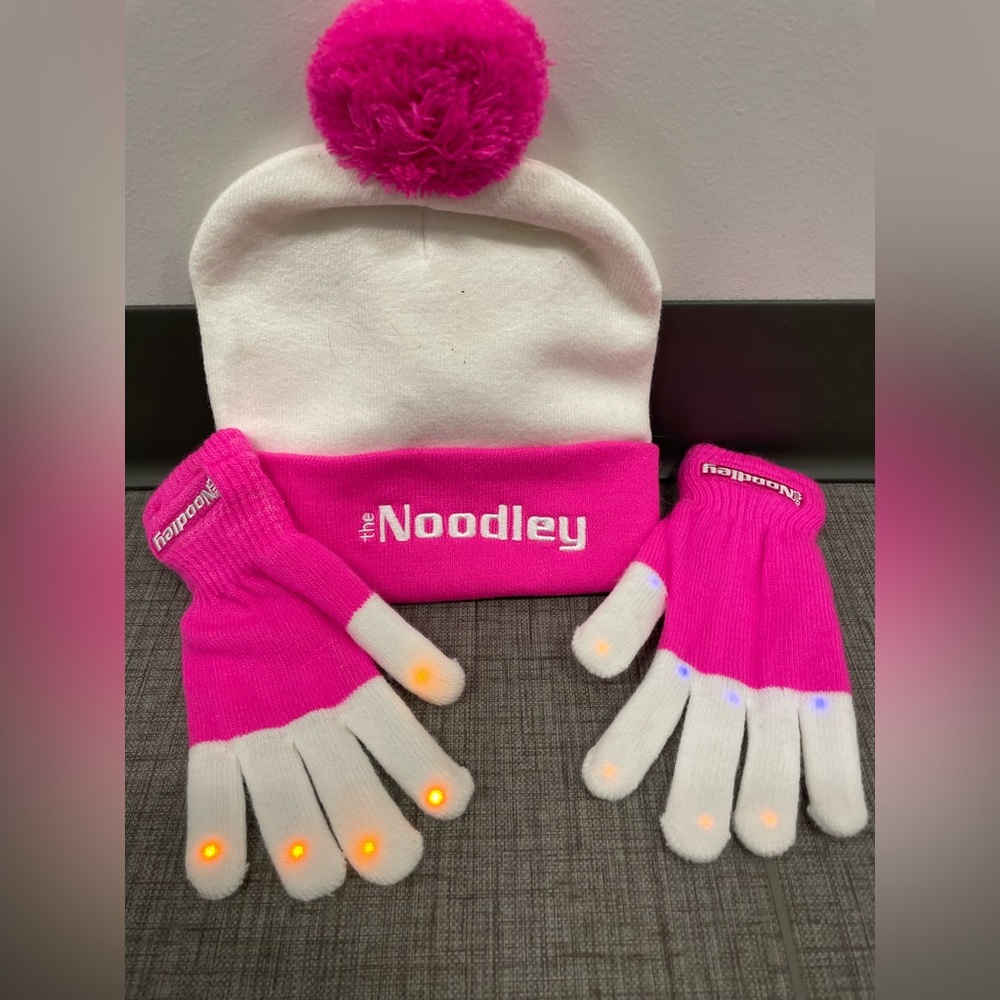 Light up gloves and hat